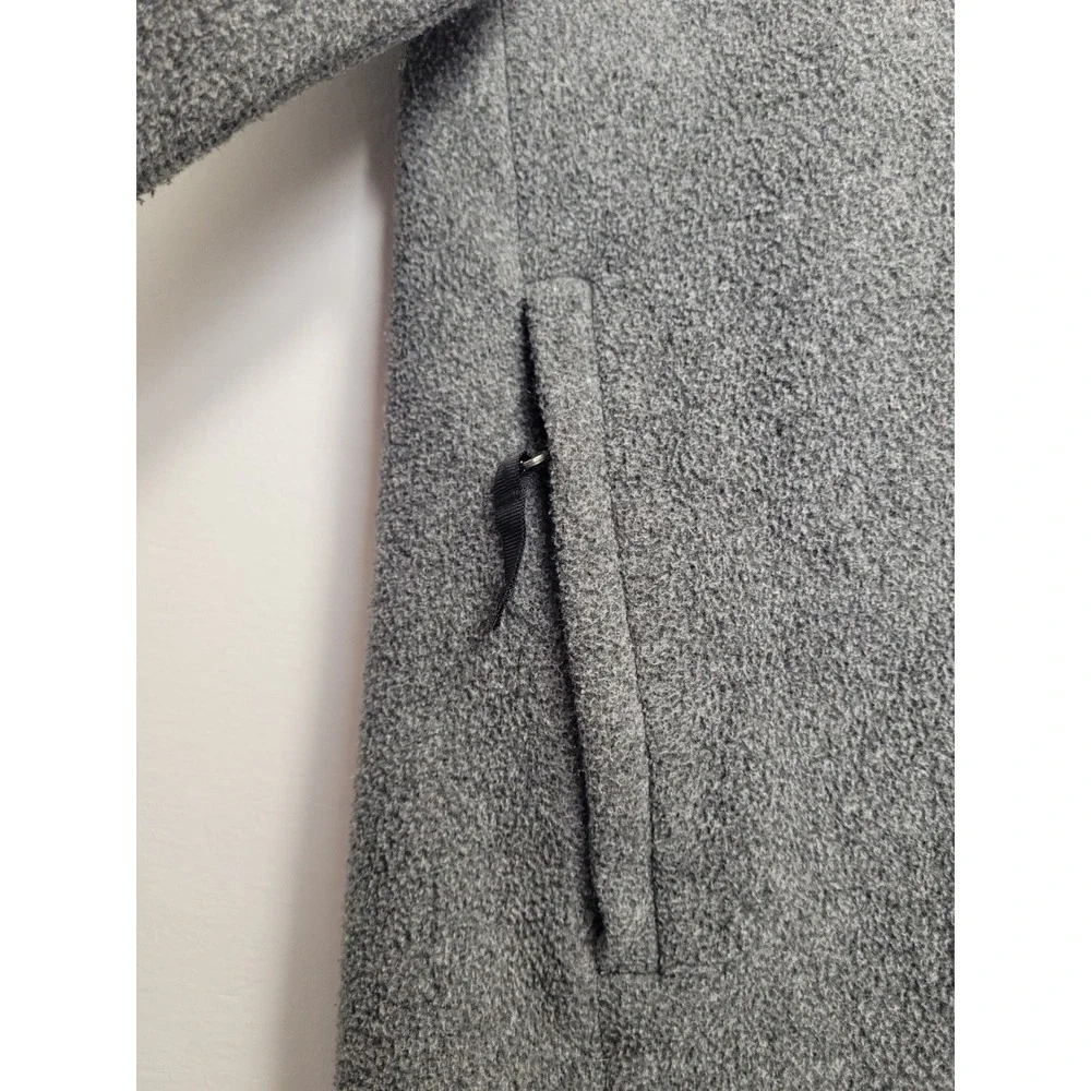 The North Face Mens Grey Quarter Zip Fleece Pullover Jacket Small S Regular